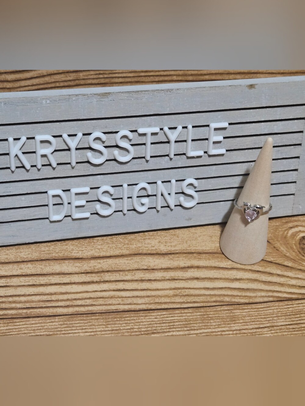 Dolphin Ring With Light Pink Stone Size 10